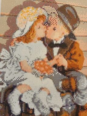 New “Childhood Sweethearts" DIY Diamond Art Kit, 12x16"
